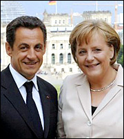 Συνάντηση Merkel, Sarkozy με Draghi