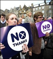 «Οχι» είπαν οι Σκοτσέζοι στην ανεξαρτησία