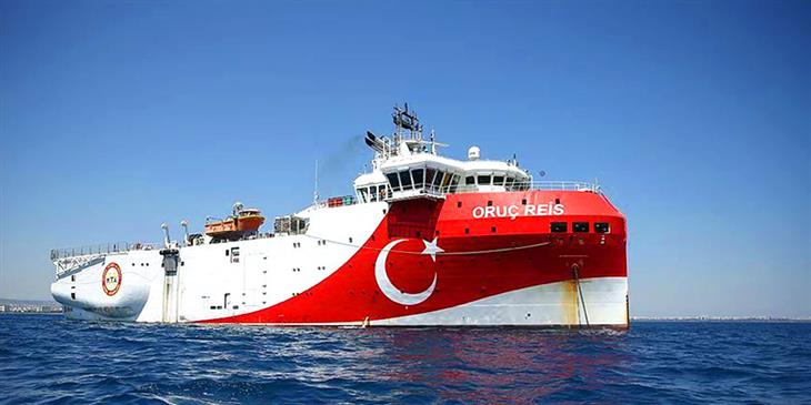 Τουρκική NAVTEX για αγωγό αερίου με τα κατεχόμενα, στο πεδίο το Oruc Reis 