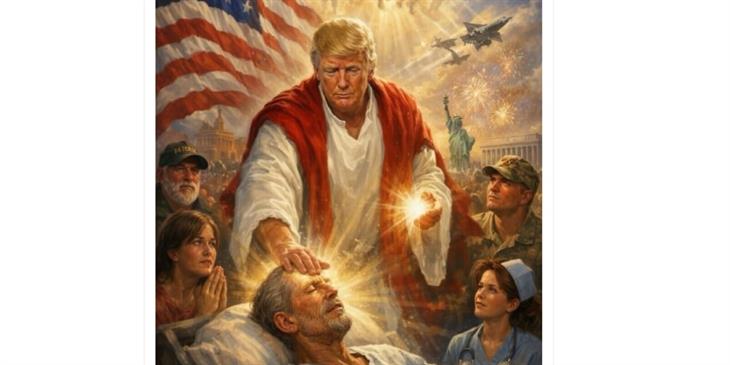 Διέγραψε την ανάρτηση που τον παρουσίασε ως Jesus ο Τραμπ