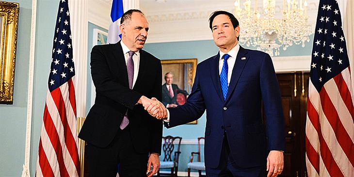 Τι συζητήθηκε στη συνάντηση Γεραπετρίτη - Ρούμπιο