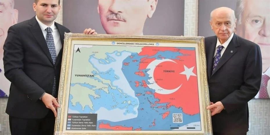Πηγές ΥΠΕΞ: Επιθετική ενέργεια ο χάρτης που δείχνει ελληνικό έδαφος ως τουρκικό