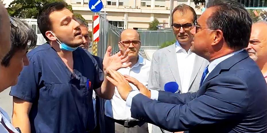 Νέος καβγάς Γεωργιάδη με τον πρόεδρο των νοσοκομειακών γιατρών Θεσσαλονίκης