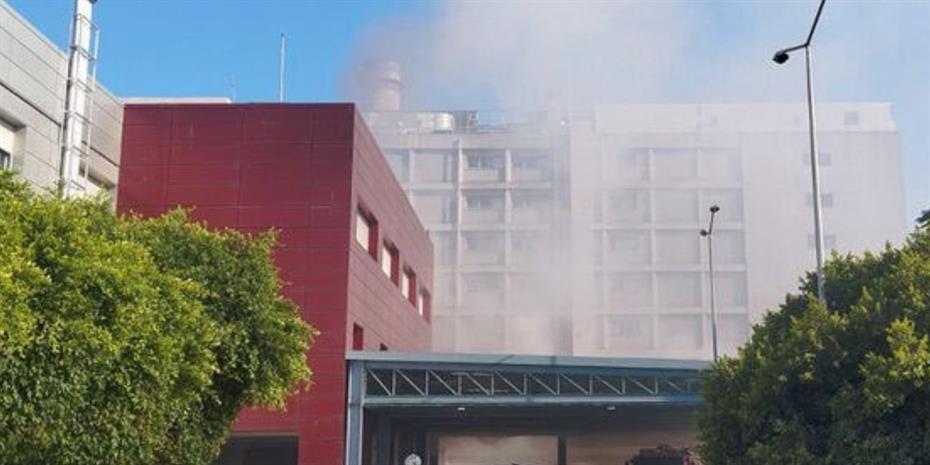 Πάτρα: Φωτιά στο νοσοκομείο Αγιος Ανδρέας