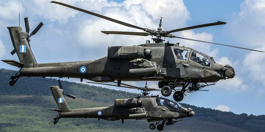 Αναγκαστική προσγείωση ελικοπτέρου Apache στην Εύβοια