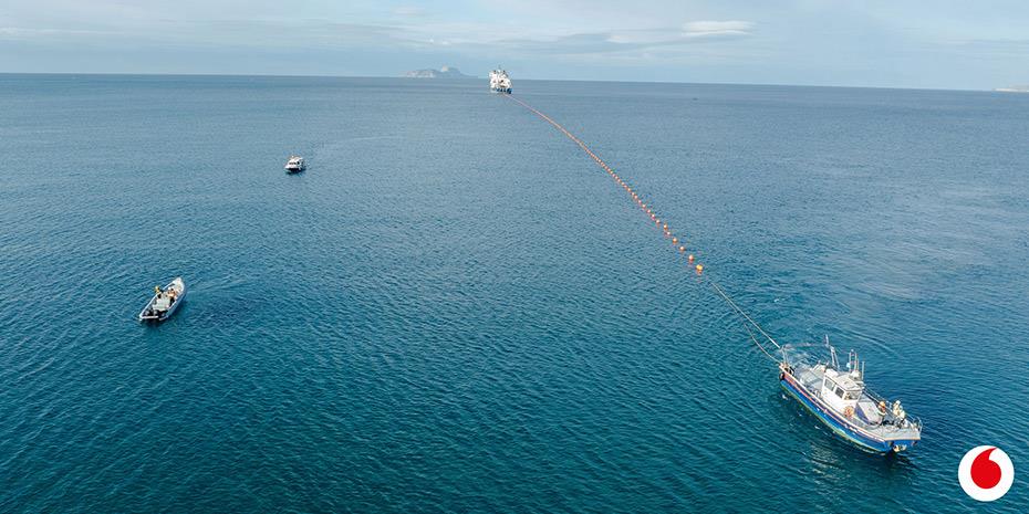 Νέο υποθαλάσσιο καλώδιο κατασκευάζει η Vodafone στην Ελλάδα