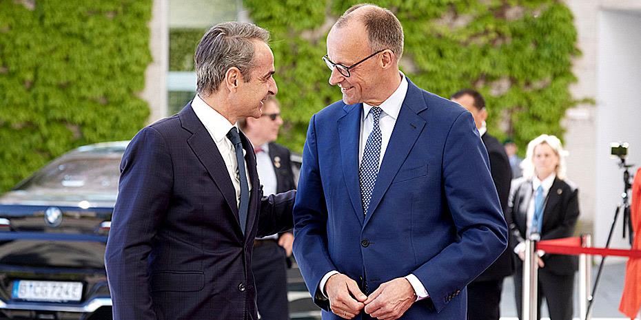 Μερτς-Μητσοτάκης: Απαραίτητη η συνεργασία Αθήνας-Βερολίνου στο μεταναστευτικό