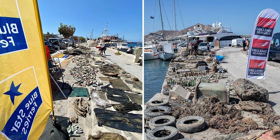 Καθάρισαν αλιευτικά καταφύγια στην Πάρο εθελοντές της Attica Group