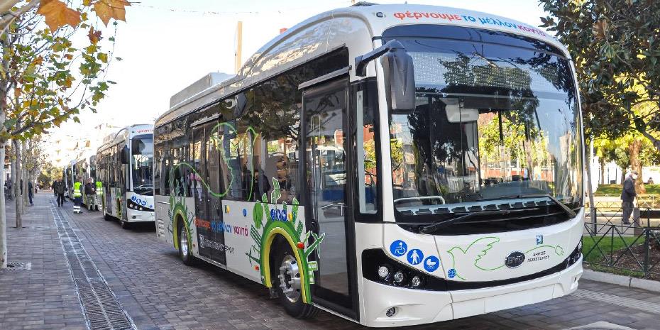 Πέντε ηλεκτρικά λεωφορεία της BYD παραδόθηκαν στον Δήμο Περιστερίου