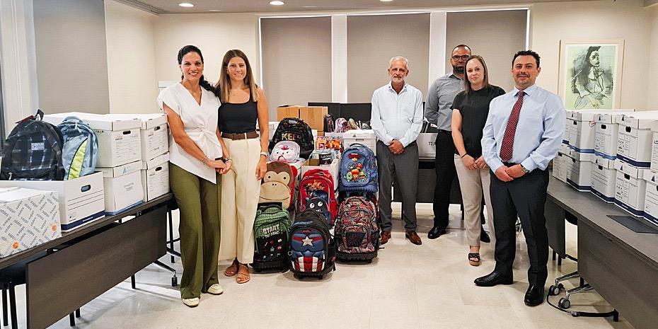 Την εκστρατεία «Όλα τα παιδιά με σχολικά» στήριξαν οι εργαζόμενοι του ομίλου Eurobank στην Κύπρο