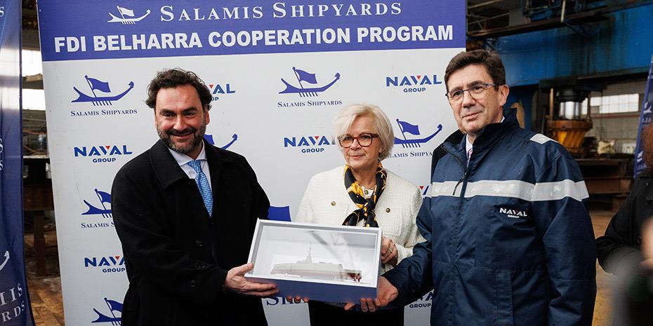 Τα «Ναυπηγεία Σαλαμίνας» επισκέφτηκε η γαλλίδα υπουργός Αμυνας