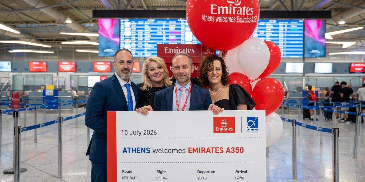 Η Emirates εντάσσει το νέο Airbus A350 στο δρομολόγιο Αθήνα-Ντουμπάι