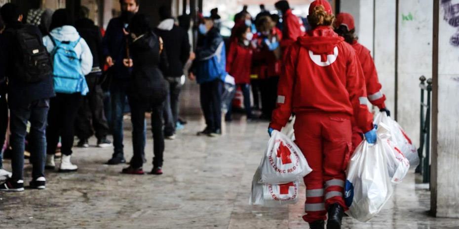 Εκτακτη δράση υποστήριξης αστέγων από τον Ελληνικό Ερυθρό Σταυρό