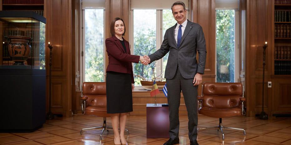 Μητσοτάκης: Η Ελλάδα αρωγός στην ένταξη της Μολδαβίας στην ΕΕ