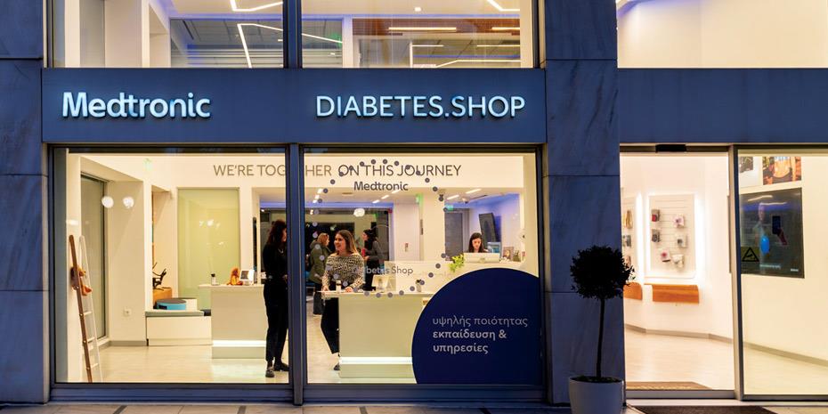 Υψηλής ποιότητας εκπαίδευση & υπηρεσίες για τον διαβήτη στο Medtronic Diabetes.Shop στον Πύργο Αθηνών