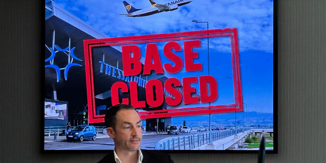 Κλείνει η βάση της Ryanair στη Θεσσαλονίκη