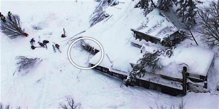 Τρια παιδιά μεταξύ των δέκα επιζόντων από τη χιονοστιβάδα στην Ιταλία