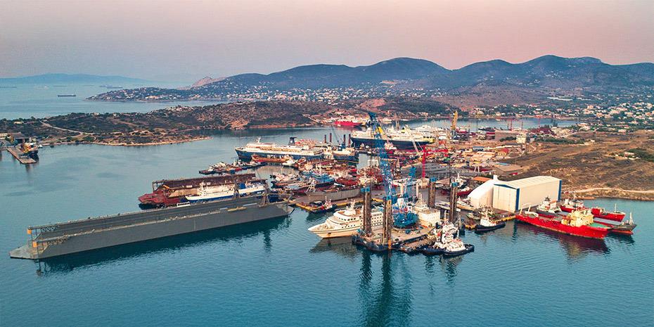 Στα Ναυπηγεία Σαλαμίνας η κατασκευή της πλωτής εξέδρας θαλάσσιας επιτήρησης USSPS