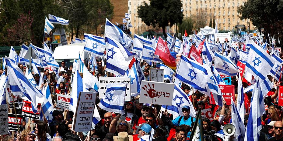 Διαδηλώσεις στο Ισραήλ κατά της μεταρρύθμισης Νετανιάχου