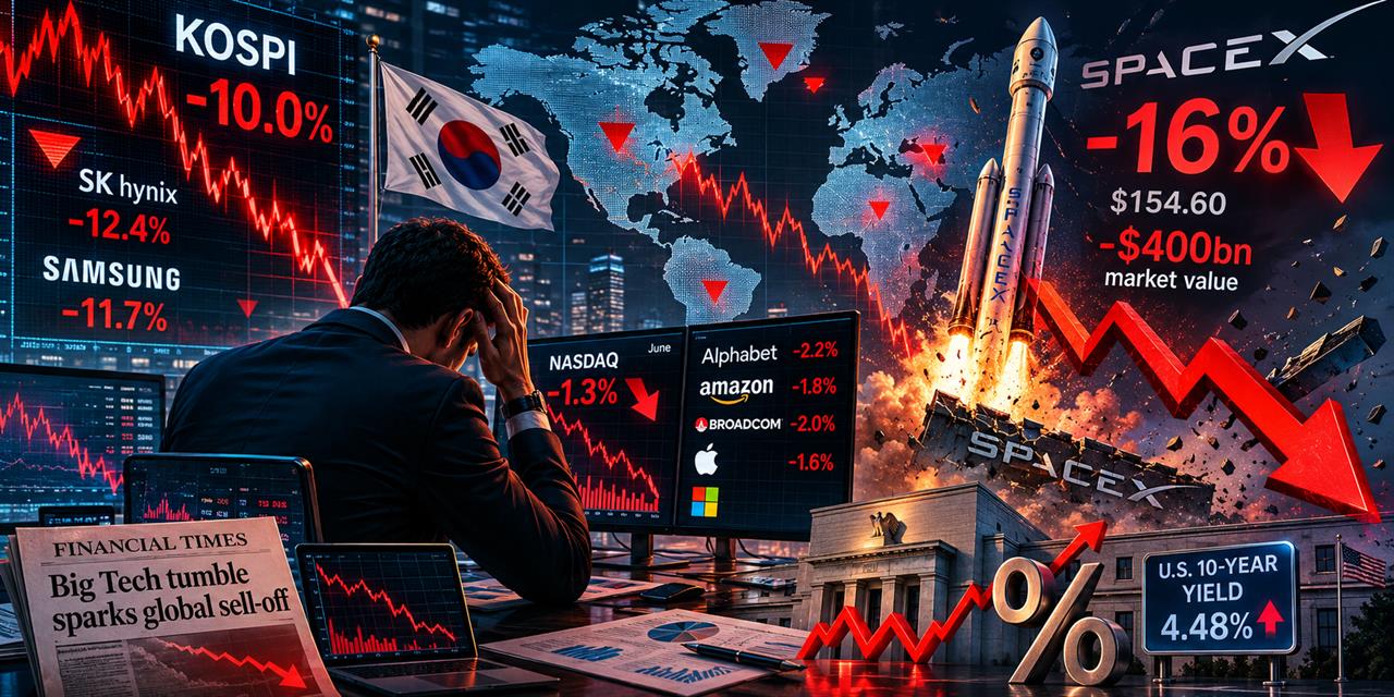 Ξαφνικό sell off στις διεθνές αγορές με οδηγό τις Big Tech