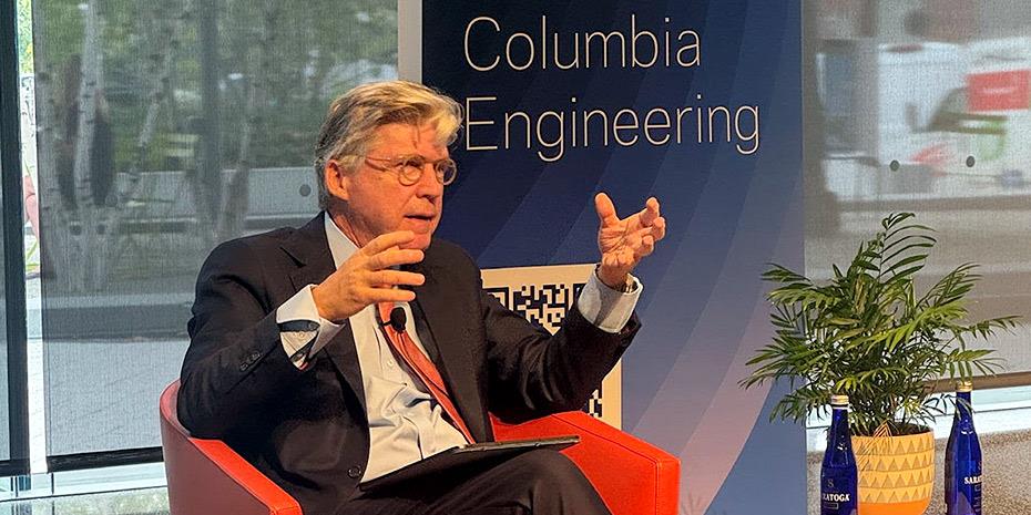 Ο Αλ. Σαρρηγεωργίου στο Columbia: Πώς τοποθετήθηκε για ασφάλιση, ΑΙ και ανθεκτικότητα