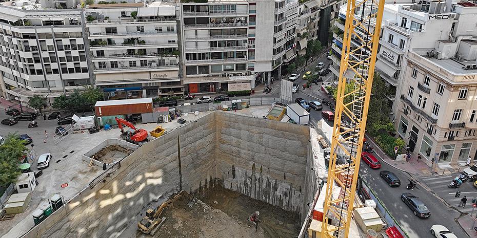 «Τρέχει» ο σταθμός «Κολωνάκι» της νέας Γραμμής 4 του Μετρό