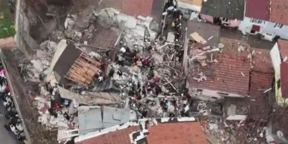 Κατέρρευσαν κτήρια στην Κωνσταντινούπολη μετά από ισχυρή έκρηξη