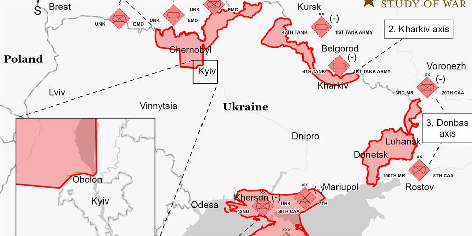 Τα δεδομένα στο ουκρανικό μέτωπο μετά από πέντε ημέρες μαχών