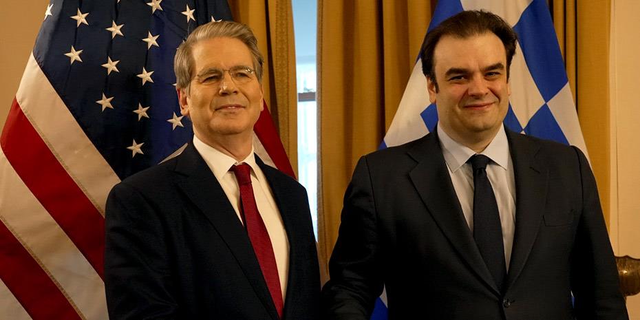 Οι αμερικανικές επενδύσεις στην Ελλάδα στο επίκεντρο Πιερρακάκη - Μπέσεντ