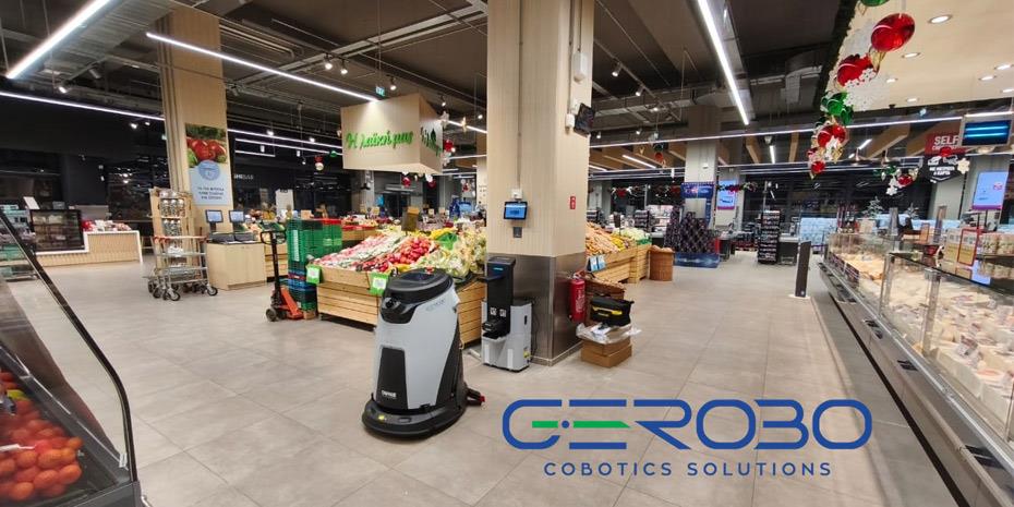 Συνεργασία Gerobo και ΑΒ Βασιλόπουλος για ρομποτικές λύσεις καθαρισμού