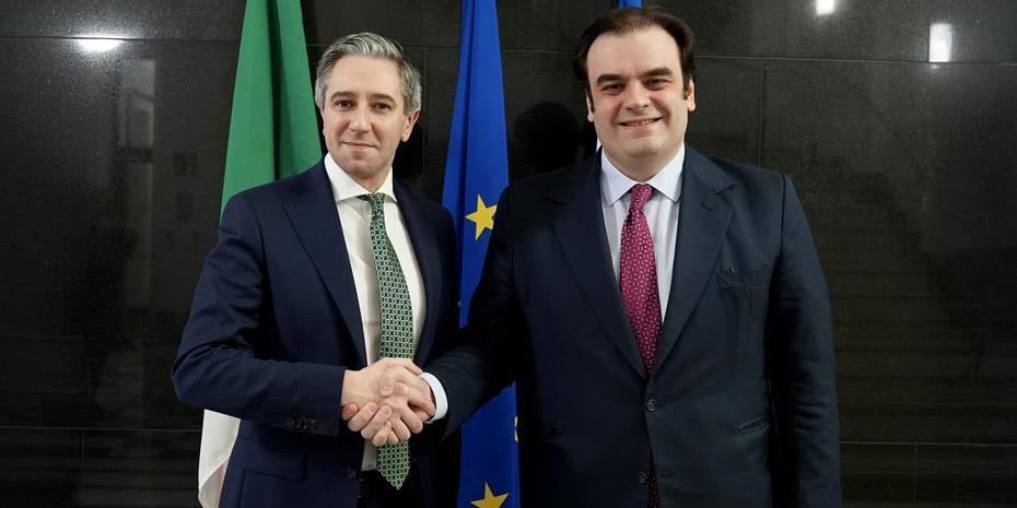 Πιερρακάκης: Δέσμευση για στενή συνεργασία με την κυβέρνηση της Ιρλανδίας