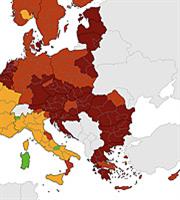 Κατακόκκινη η Ελλάδα στους χάρτες ECDC, το κοντράστ με το Νότο